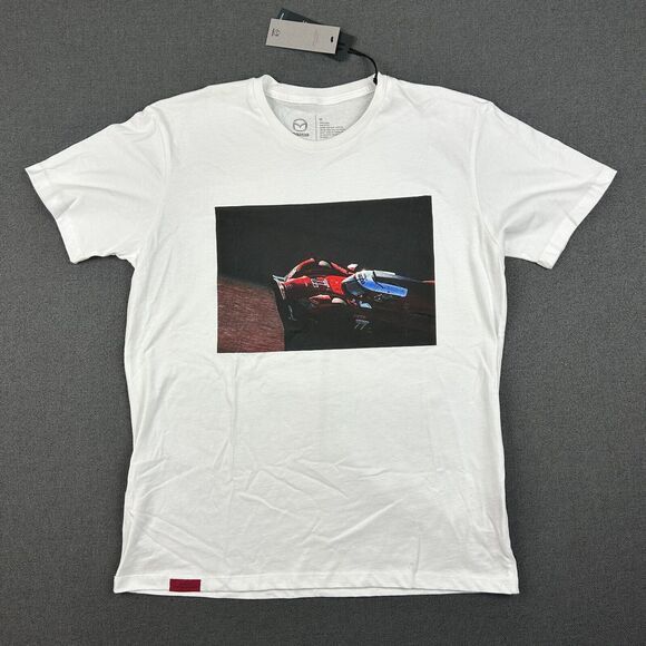 Mazda Other - Mazda Racing Shirt Mens Medium White Car Auto Racing Race Track Motorsports NWT